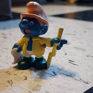 1989 Vintage Smurf Master Builder